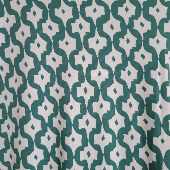 Banana Republic Green White Print Jersey Wrap Dress Small NWT - Picture 7 of 8